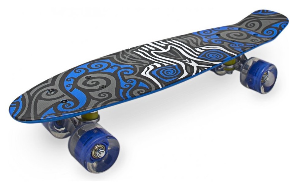 Пенниборд Maraton ALFA светящиеся колеса, укр, укр