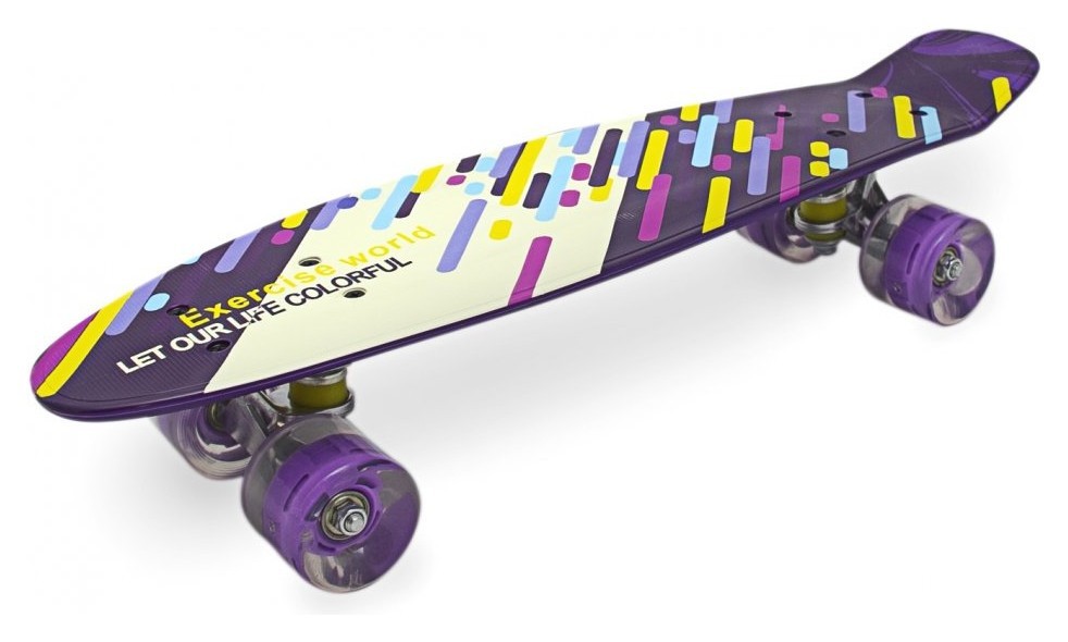 Пенниборд Maraton ALFA светящиеся колеса, укр, укр