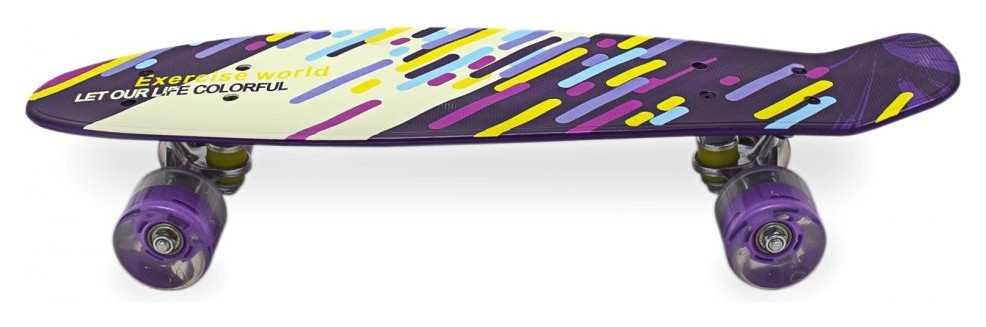 Пенниборд Maraton ALFA светящиеся колеса, укр, укр