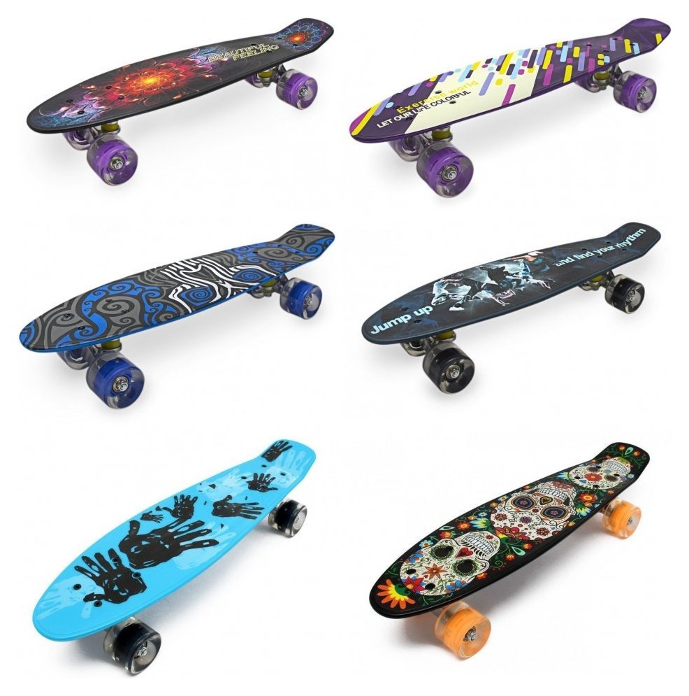 Пенниборд Maraton ALFA светящиеся колеса, укр, укр