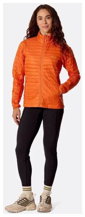 Жіночий легкий пуховик Rab Microlighter Jacket Wmns, Dark Melba, 10