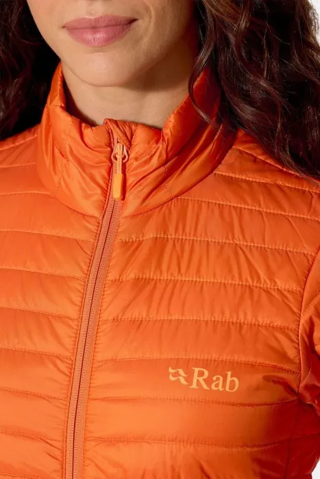 Жіночий легкий пуховик Rab Microlighter Jacket Wmns, Dark Melba, 10