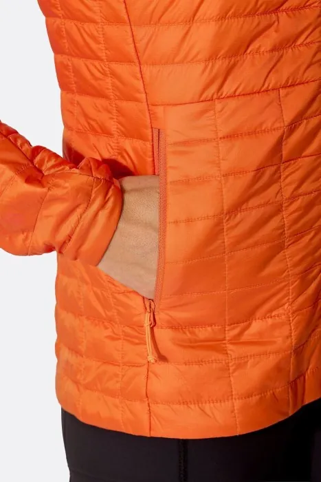 Жіночий легкий пуховик Rab Microlighter Jacket Wmns, Dark Melba, 10