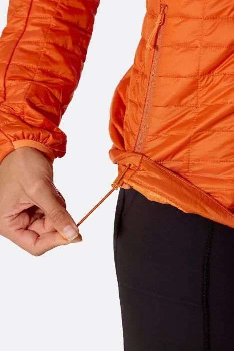 Жіночий легкий пуховик Rab Microlighter Jacket Wmns, Dark Melba, 10