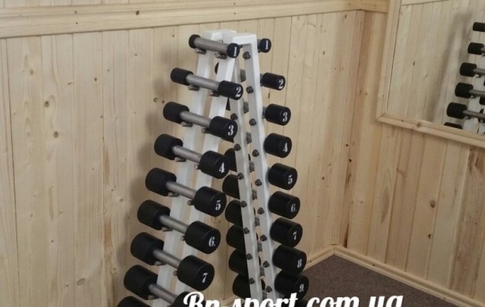 Гантельний ряд 1-10 кг зі стійкою