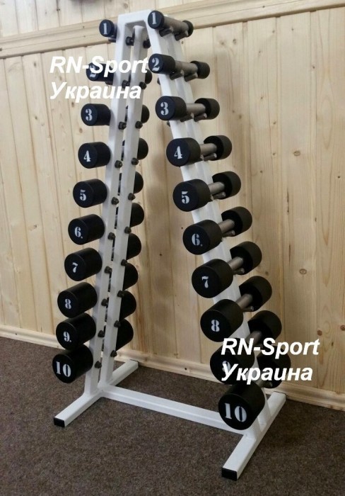 Гантельний ряд 1-10 кг зі стійкою