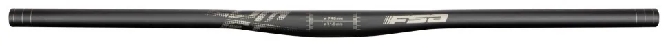 Кермо FSA COMET FLAT 740мм, 31,8мм, підйом 0мм, чорний (HBA-80-07)