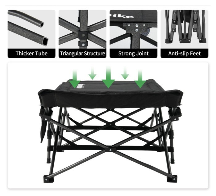 Кровать складная Naturehike CNK2300WS010, Полиэстер Oxford / железо, черный