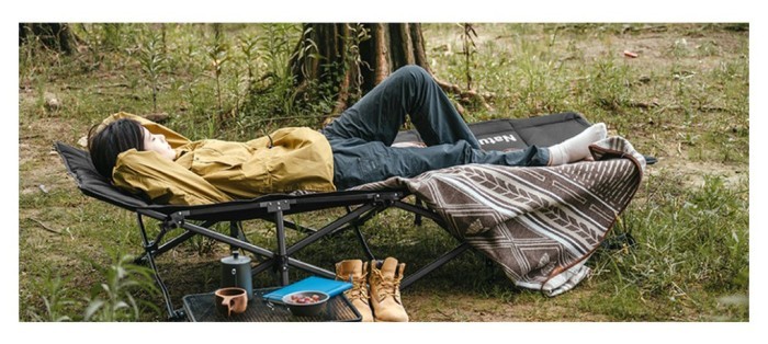 Кровать складная Naturehike CNK2300WS010, Полиэстер Oxford / железо, черный