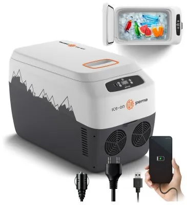 Дорожный холодильник с ремнем Peme Go Adventure Orange 30 28,3 л серый