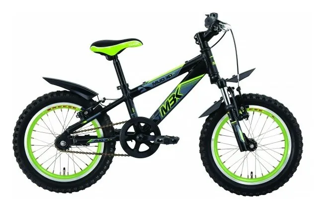 Велосипед MBK Mud XP Suspension 16’’ (Чорно-зелений)