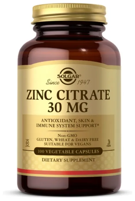 Zinc Citrate 30mg - 100 vcaps
