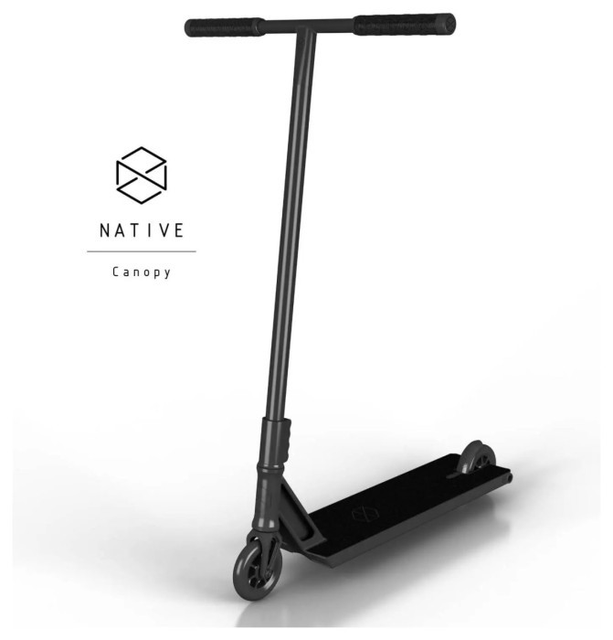 Трюковий самокат Native Canopy Pro L - Black, укр, укр