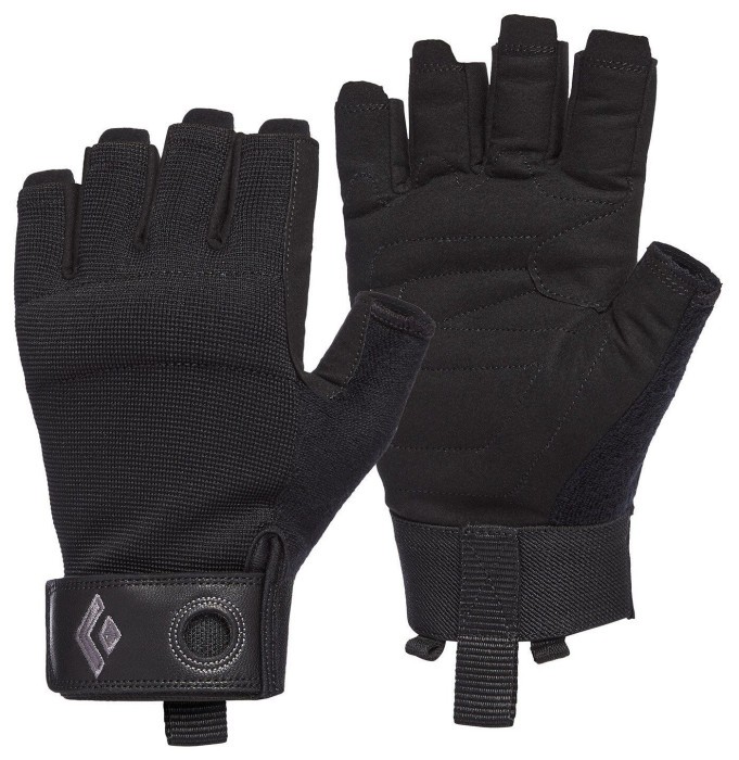 Перчатки Black Diamond Crag Half-Finger, Black, M