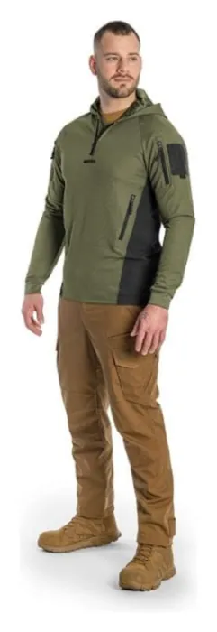 Кофта тактична Helikon-Tex RANGE HOODIE - TopCool, оливковий, розмір XL