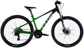 Велосипед AL 27,5" Leon XC 100 HDD рама-16" черный с зеленым 2025