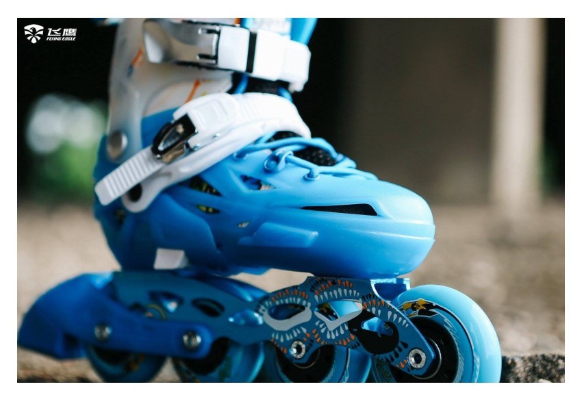 Детские раздвижные ролики Flying Eagle S6S Junior синие 33-37