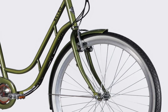 Велосипед з електроприводом 28" ST Dorozhnik eRETRO Vbr FR рама-19" 36B 13А*г 500Вт темно-зелений 2026