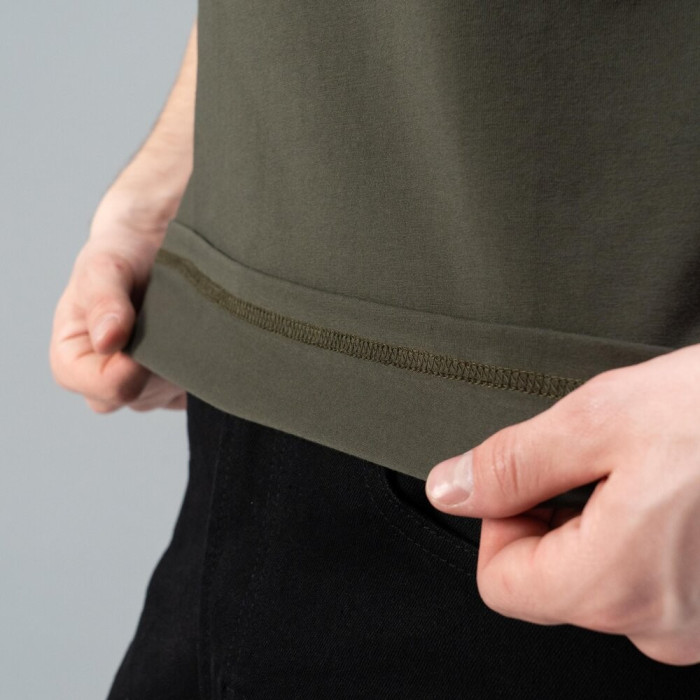 Футболка Slavni мужская повседневная хаки, Футболка Slavni Unity мужская хлопковая хаки