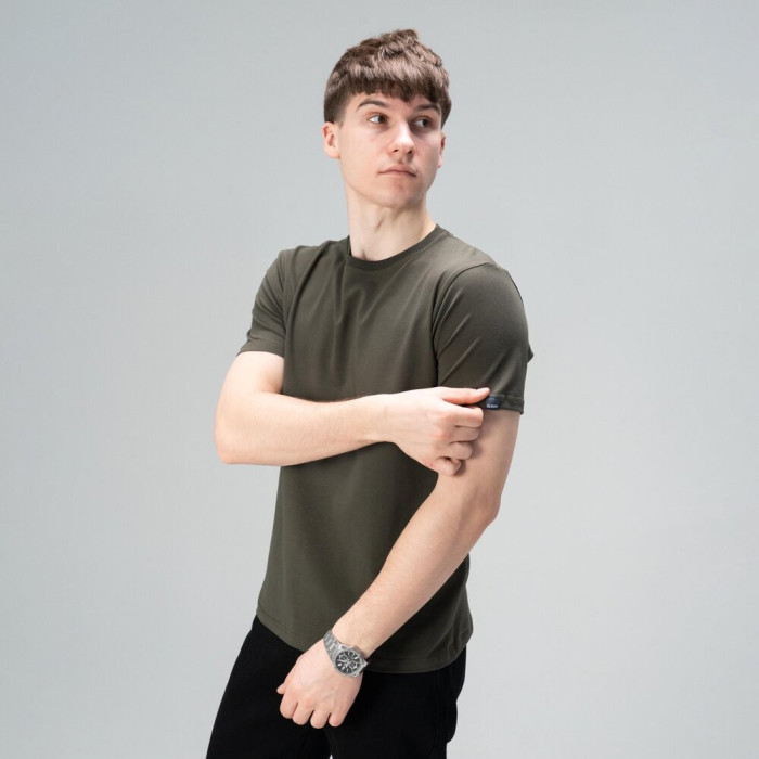 Футболка Slavni мужская повседневная хаки, Футболка Slavni Unity мужская хлопковая хаки