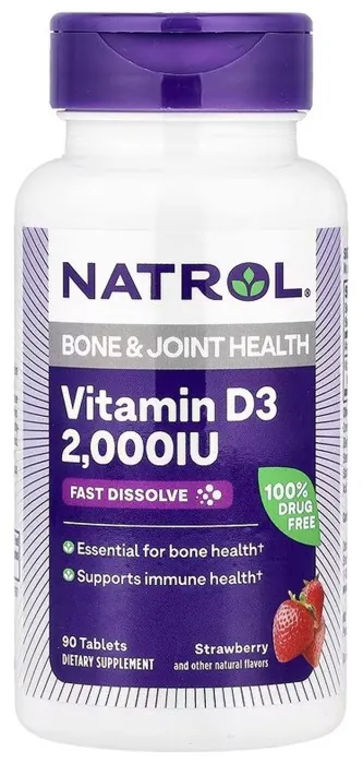 Vitamin D3 2,000 IU Fast Dissolve - 90 tabs