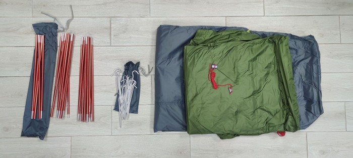 Палатка трехместная Pinguin Gemini 210, Green