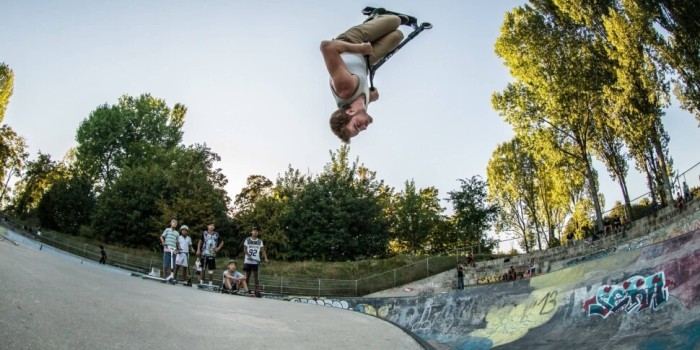 Трюковий самокат Micro MX Core Camo, укр, укр