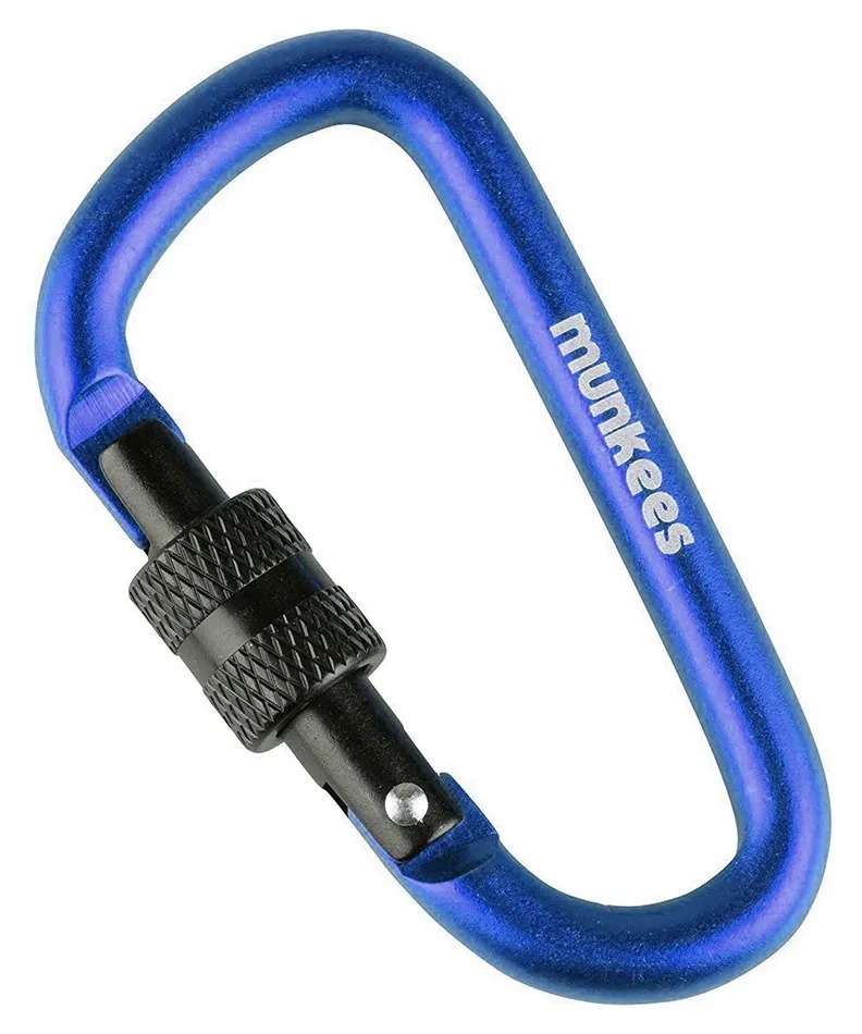 Munkees 3246 карабін D with Screw Lock 6 мм x 60 мм (3246-DB)