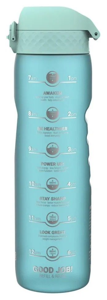 Бульба для води ION8 1000 мл. BPA Free, Times To Drink, (ЕКО пляшка) BPA Free, Sonic Blue (PP_I8RF1000PBMOT2)