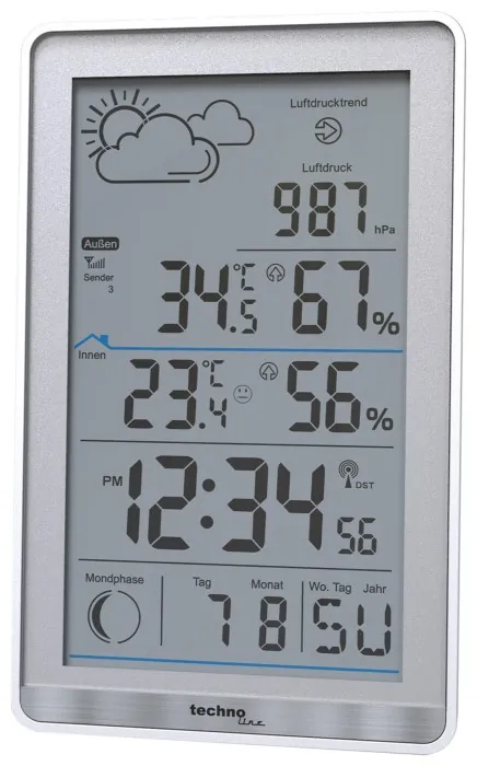 Метеостанція Technoline WS9218 Silver (WS9218)