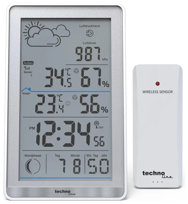 Метеостанція Technoline WS9218 Silver (WS9218)