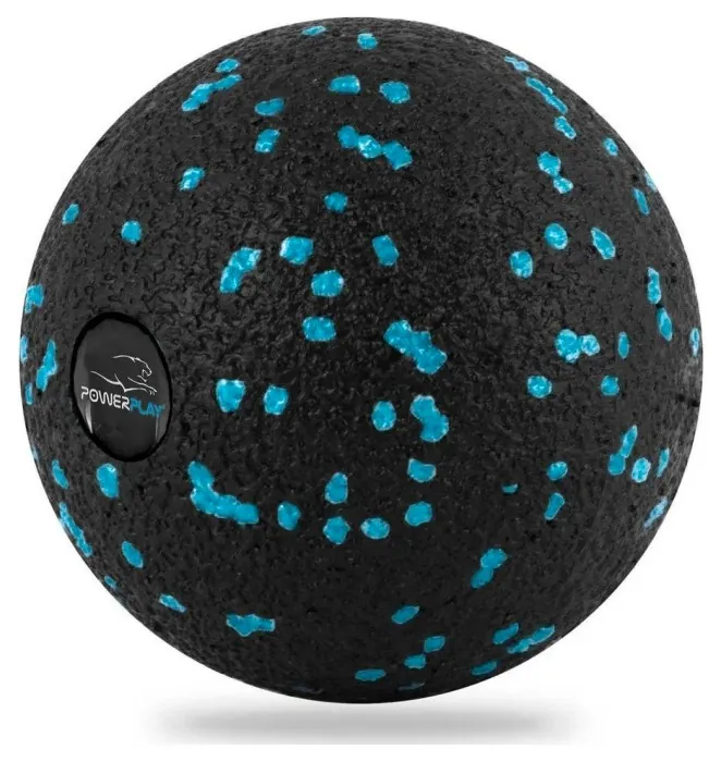 Массажный мяч PowerPlay PP-4350 Epp Massage Ball (d8) Черно-Голубой