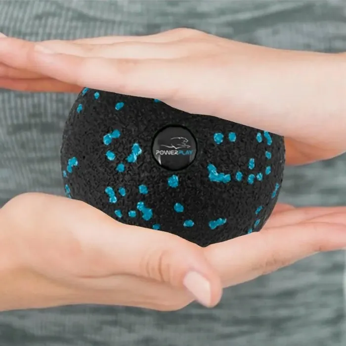 Массажный мяч PowerPlay PP-4350 Epp Massage Ball (d8) Черно-Голубой
