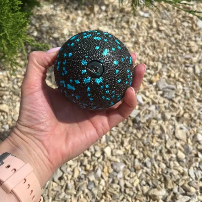 Массажный мяч PowerPlay PP-4350 Epp Massage Ball (d8) Черно-Голубой