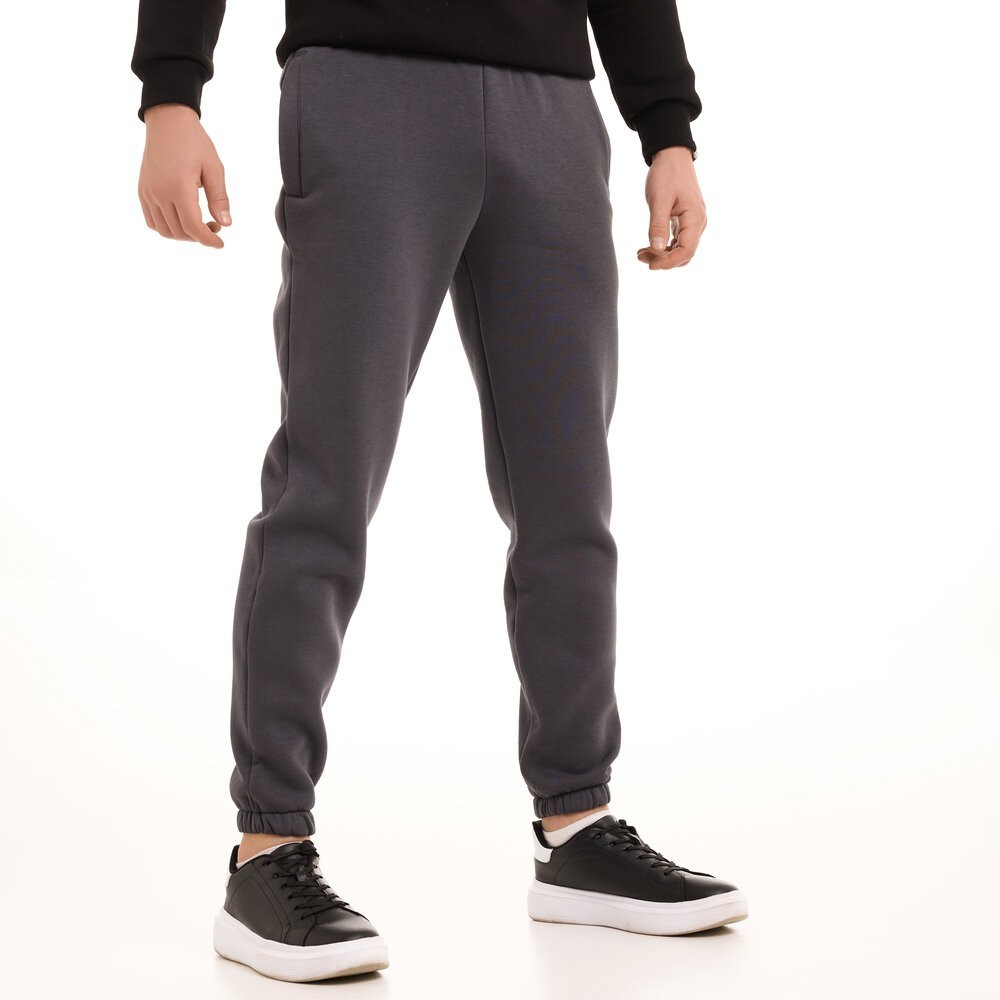 Чоловічі штани джогери з кишенями темно-сірі Pobedov 007 ЗИМА, укр, укр