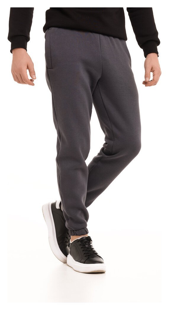 Чоловічі штани джогери з кишенями темно-сірі Pobedov 007 ЗИМА, укр, укр