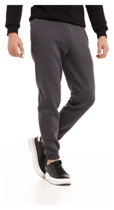 Чоловічі штани джогери з кишенями темно-сірі Pobedov 007 ЗИМА, укр, укр