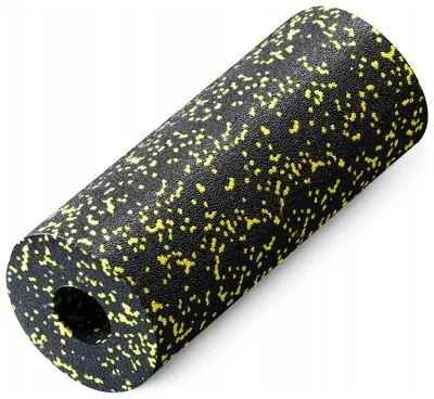 Массажный ролик 4FIZJO EPP PRO+ 33 x 14 см (валик, роллер) гладкий Black/Yellow (P-5907222931431)