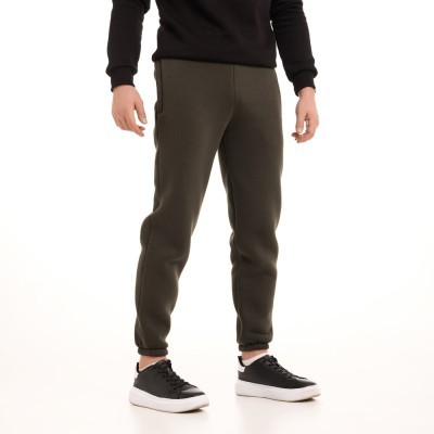 Чоловічі штани джогери з кишенями хакі Pobedov 007 ЗИМА