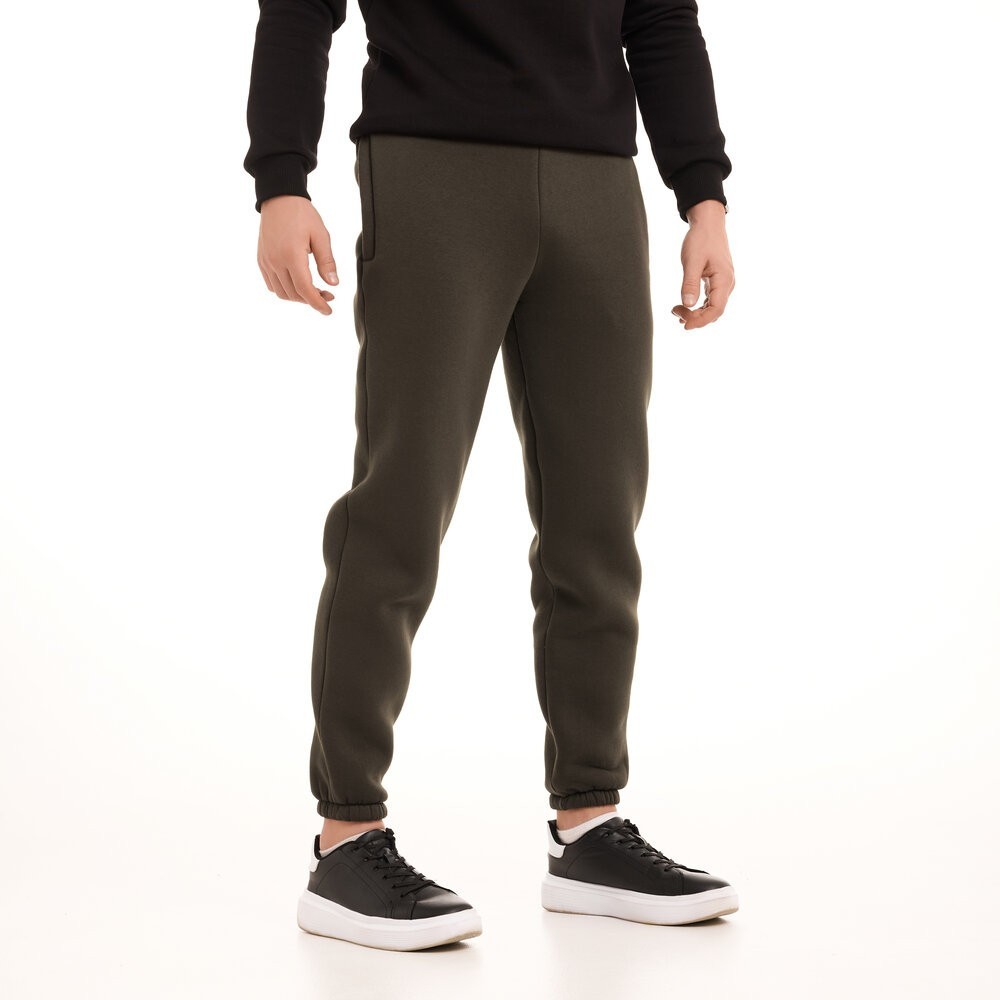 Мужские брюки джогеры с карманами хаки Pobedov 007 ЗИМА