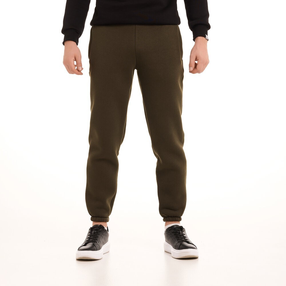 Мужские брюки джогеры с карманами хаки Pobedov 007 ЗИМА