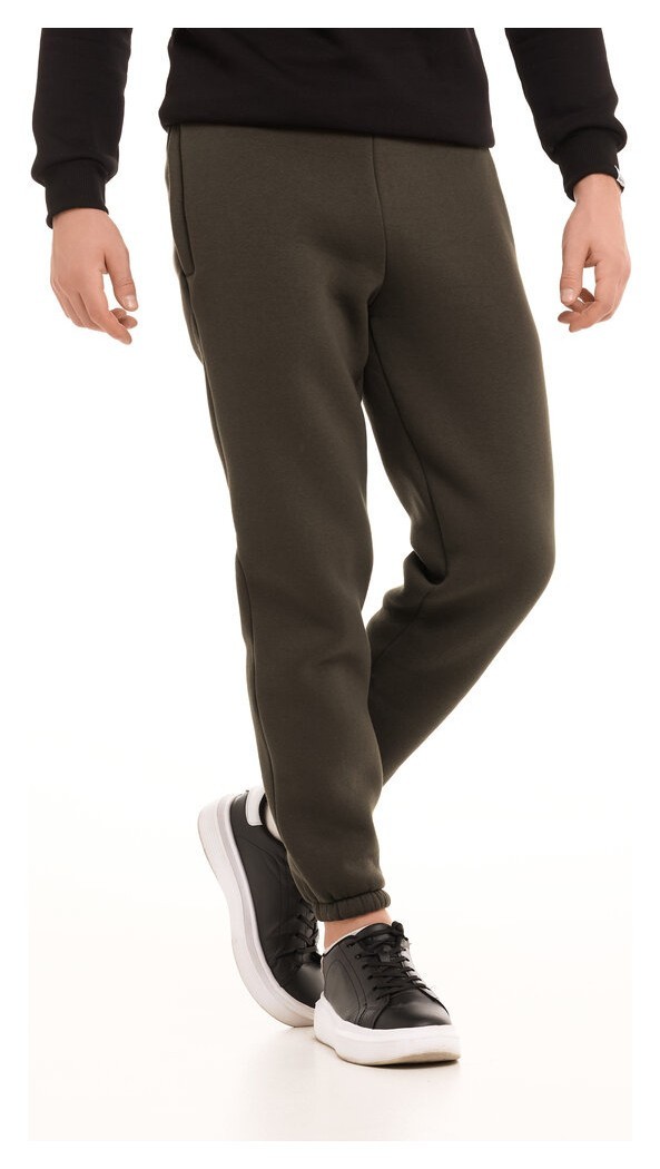 Мужские брюки джогеры с карманами хаки Pobedov 007 ЗИМА