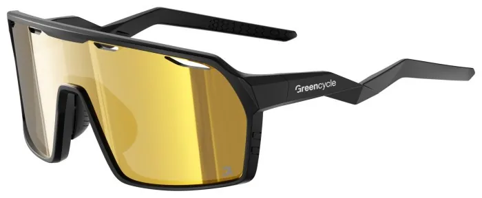 Очки Green Cycle RAYNOX с зеркальной линзой, черные
