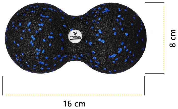 Масажний м'яч подвійний Cornix EPP DuoBall 8 x 16 см XR-0122