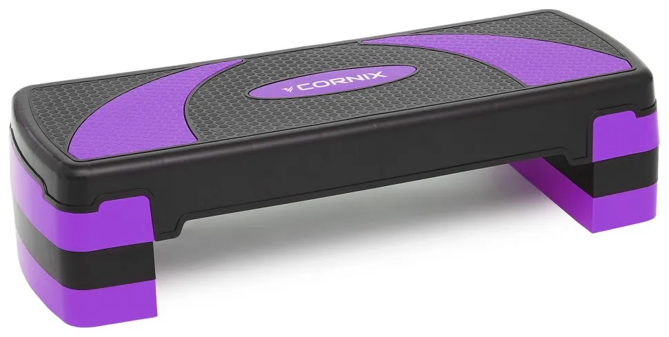 Степ-платформа 3-ступінчаста Cornix 78 х 29 х 10-20 см XR-0183 Black/Purple (LFXR-0183)