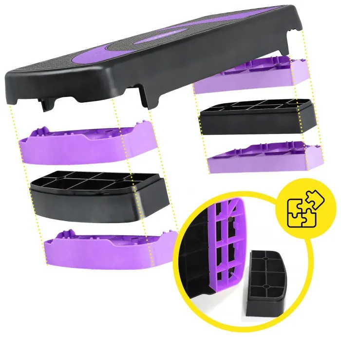 Степь-платформа 3-ступенчатая Cornix 78 х 29 х 10-20 см XR-0183 Black/Purple