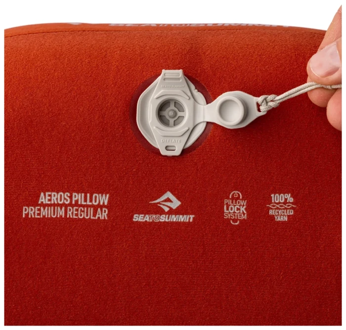 Подушка надувная Sea to Summit Aeros Premium Pillow, Regular, 11x34x24см, Mediterranea