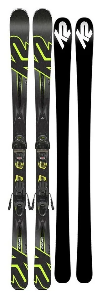 Лижі гірські універсальні K2 Konic 78 (з кріпленнями Marker M3 10 Compact QuikClik) (177 см black, green, grey)