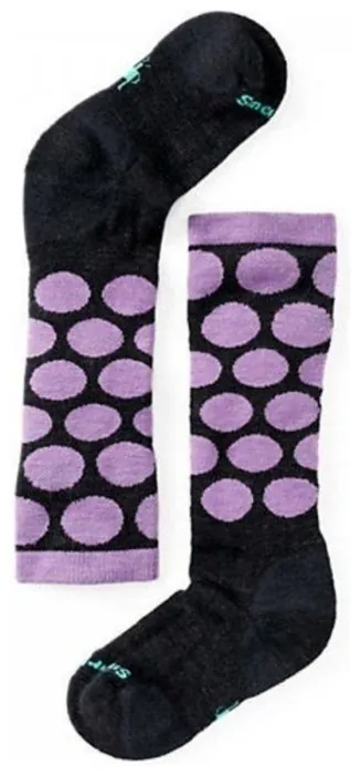 Шкарпетки для дівчаток Smartwool Wintersport All Over Dots Charcoal