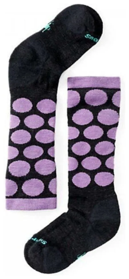 Шкарпетки для дівчаток Smartwool Wintersport All Over Dots Charcoal (29-32)
